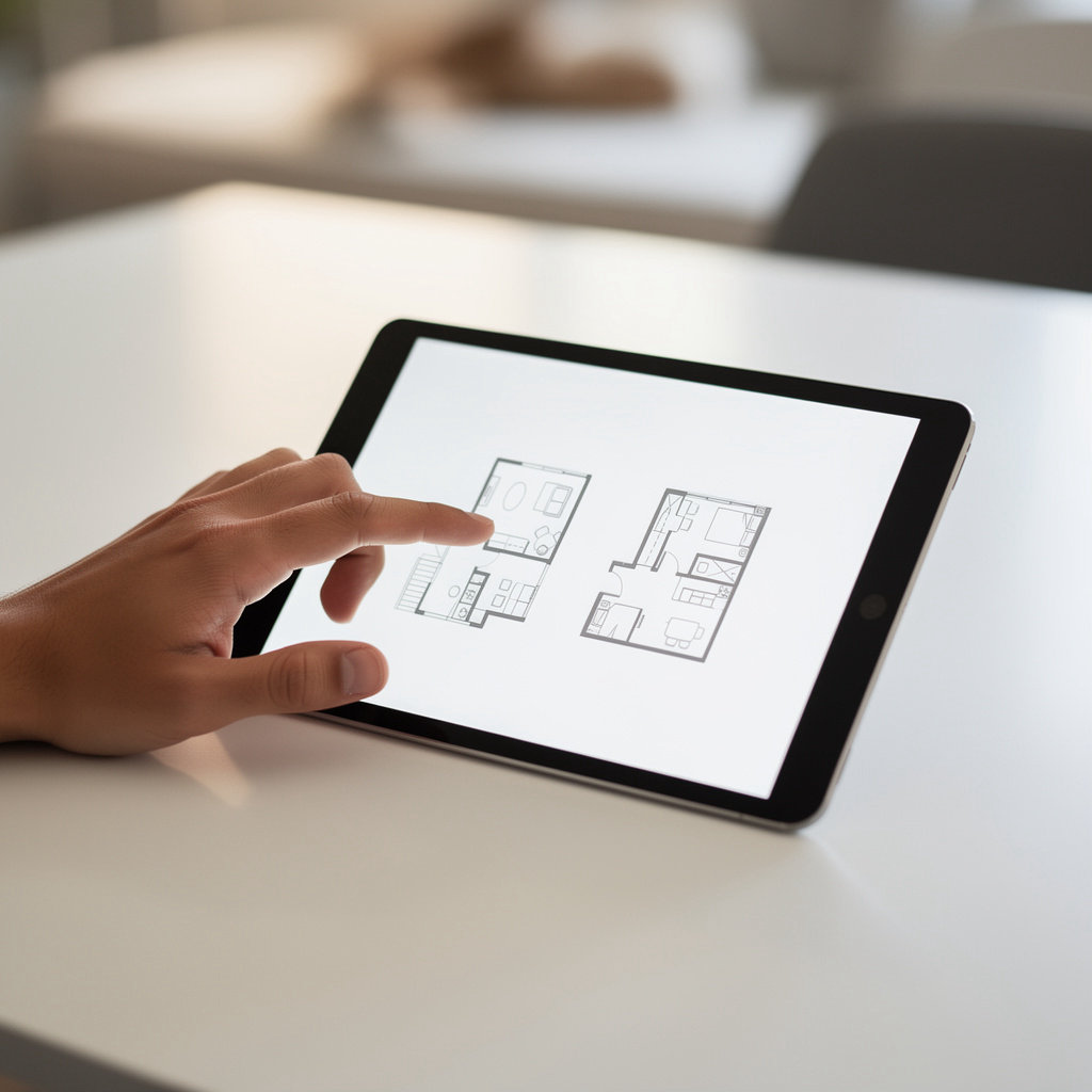 Uptown Villas Apartments San Diego modern floor plan layouts for studio, 1-bedroom, and 2-bedroom apartments
